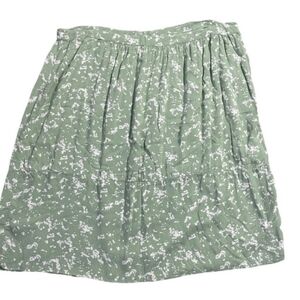 NOA NOA Green and Cream Spotted Print Mini Skirt Size Medium